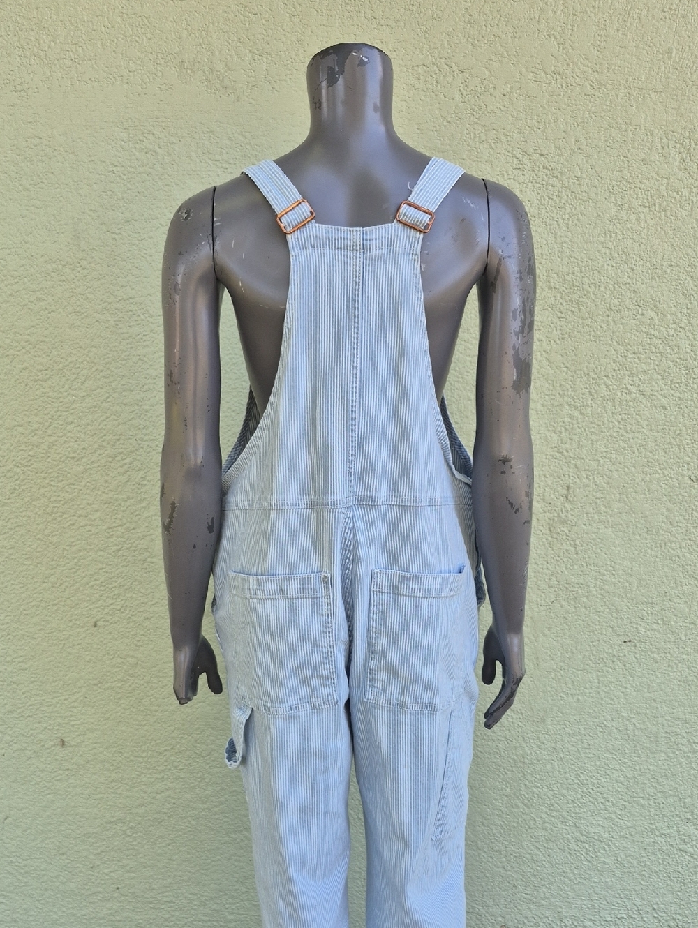 Universal Thread (Vietnam) Women's Railroad Striped Overalls/Metal Accents - Picture 14 of 16